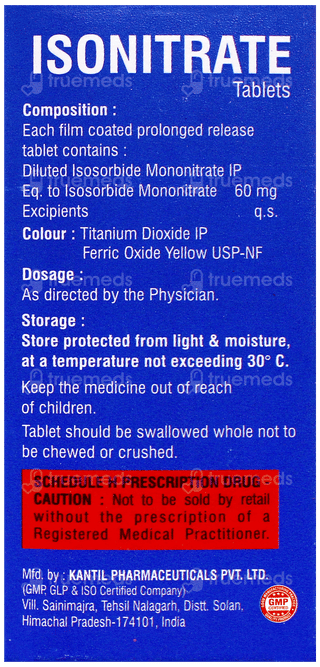 Isonitrate 60 Sr Tablet 10