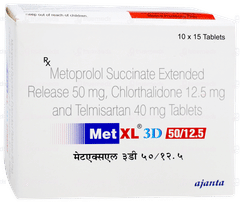 Met Xl 3d 50/12.5 Tablet 15