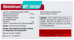 Olmistrum Mt 20/50 Tablet 10 Olmistrum Mt 20/50 Tablet 10
