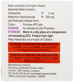 Glimiprime M2 Tablet 15 Glimiprime M2 Tablet 15