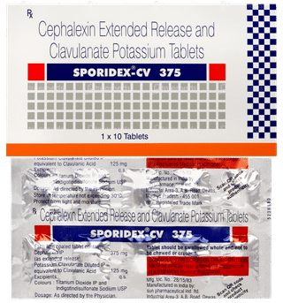 Sporidex Cv 375 Tablet 10