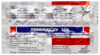Sporidex Cv 375 Tablet 10