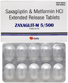 Zaxaglit M 5/500 Tablet 10 Zaxaglit M 5/500 Tablet 10