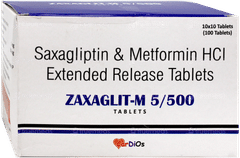 Zaxaglit M 5/500 Tablet 10 Zaxaglit M 5/500 Tablet 10