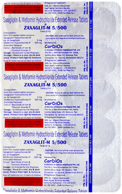 Zaxaglit M 5/500 Tablet 10 Zaxaglit M 5/500 Tablet 10