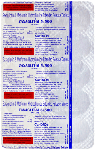 Zaxaglit M 5/500 Tablet 10