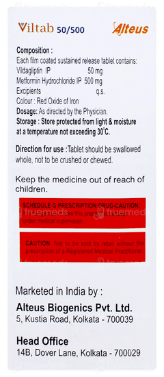 Viltab 50/500 Tablet 15 Viltab 50/500 Tablet 15