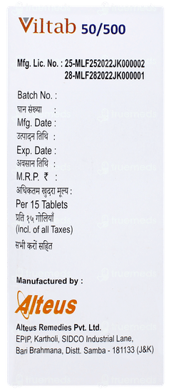 Viltab 50/500 Tablet 15 Viltab 50/500 Tablet 15