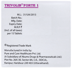 Trivolib Forte 1 Tablet 15 Trivolib Forte 1 Tablet 15