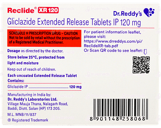 Reclide Xr 120 Tablet 15