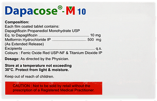 Dapacose M 10 Tablet 10
