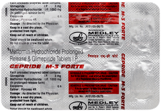 Gepride M 3 Forte Tablet Pr 10