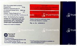 Glucreta M 5/1000 MG Tablet Er 10