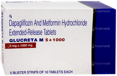 Glucreta M 5+1000 Tablet 10 Glucreta M 5+1000 Tablet 10