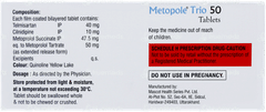 Metopole Trio 50 Tablet 10 Metopole Trio 50 Tablet 10
