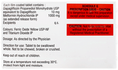 Dapamac M 10mg/1000mg Tablet 15 Dapamac M 10mg/1000mg Tablet 15