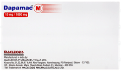 Dapamac M 10mg/1000mg Tablet 15 Dapamac M 10mg/1000mg Tablet 15