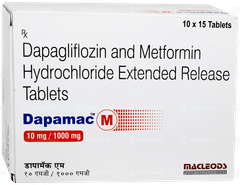 Dapamac M 10mg/1000mg Tablet 15 Dapamac M 10mg/1000mg Tablet 15
