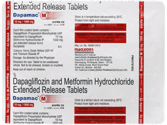 Dapamac M 10mg/1000mg Tablet 15 Dapamac M 10mg/1000mg Tablet 15
