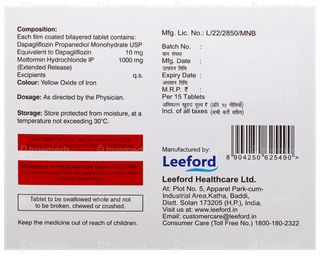 Dapzigard 10 M Forte Tablet 15