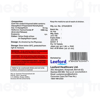 Dapzigard 10 M Forte Tablet 15