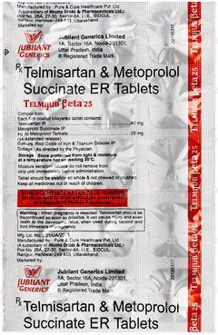 Telmijub Beta 25 Tablet 15 Telmijub Beta 25 Tablet 15