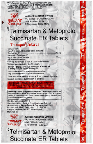 Telmijub Beta 25 Tablet 15