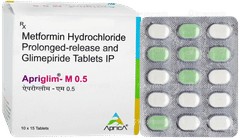 Apriglim M 0.5 Tablet Pr 15 Apriglim M 0.5 Tablet Pr 15
