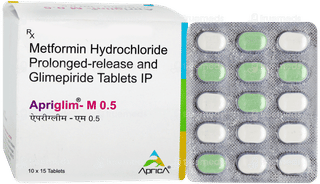 Apriglim M 0.5 Tablet Pr 15