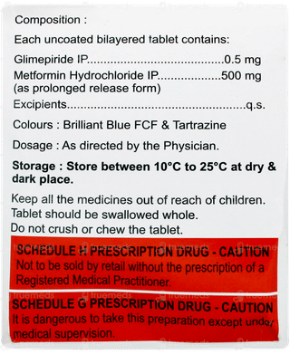Apriglim M 0.5 Tablet Pr 15