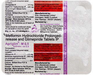 Apriglim M 0.5 Tablet Pr 15
