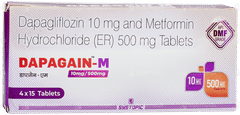 Dapagain M 10mg/500mg Tablet 15 Dapagain M 10mg/500mg Tablet 15