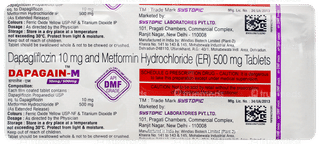 Dapagain M 10mg/500mg Tablet 15
