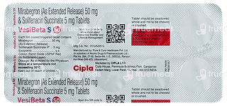 Vesibeta S 50/5 MG Tablet Er 10