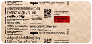 Vesibeta S 25 Tablet 10