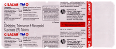 Cilacar Tm 50 Tablet 10 Cilacar Tm 50 Tablet 10