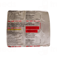 Zinodap M 5/1000 MG Tablet Er 15