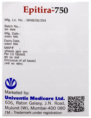 Epitira 750 Tablet 10