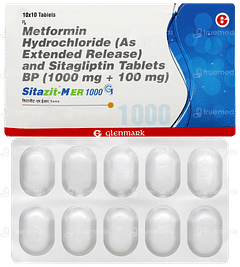 Sitazit M Er 1000 Tablet 10
