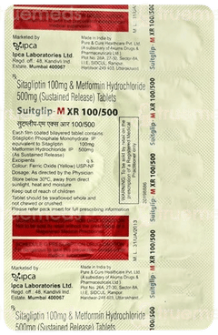 Suitglip M Xr 100/500 Tablet Sr 10 Suitglip M Xr 100/500 Tablet Sr 10