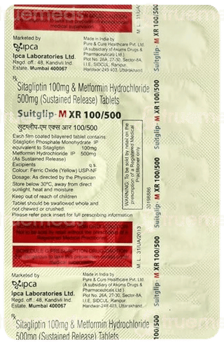 Suitglip M Xr 100/500 Tablet Sr 10