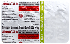 Nicardia Xl 60 Tablet 15 Nicardia Xl 60 Tablet 15