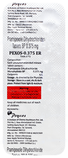Pexos 0.375 Er Tablet 10