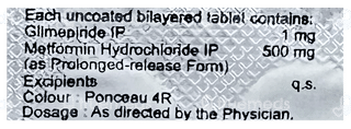 Glyconex M 1/500Mg Tablet Pr 10