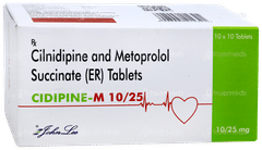 Cidipine M 10/25 Tablet 10 Cidipine M 10/25 Tablet 10