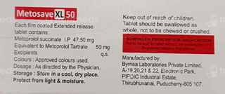 Metosave 50 Mg Tablet Xl 10