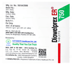 Diowelprex Er 750 Tablet 10 Diowelprex Er 750 Tablet 10