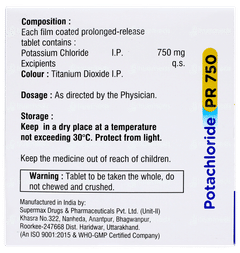 Potachloride Pr 750 Tablet 10