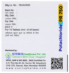 Potachloride Pr 750 Tablet 10