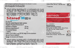 Sitared M 100/500 MG Tablet Xr 10